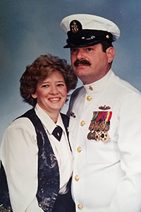 Corzan, Thomas E. 2022.06.15 Senior Chief Petty Officer Uniform and Cindy