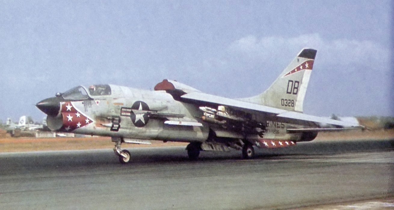 PMF F-8E Crusader at DaNang AB